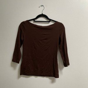 Zara Vintage Boatneck Basic Tee